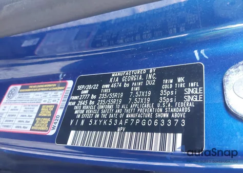 2023 Kia Sportage Sx-Prestige z USA, uszkodzony, nr VIN 5XYK53AF7PG063373